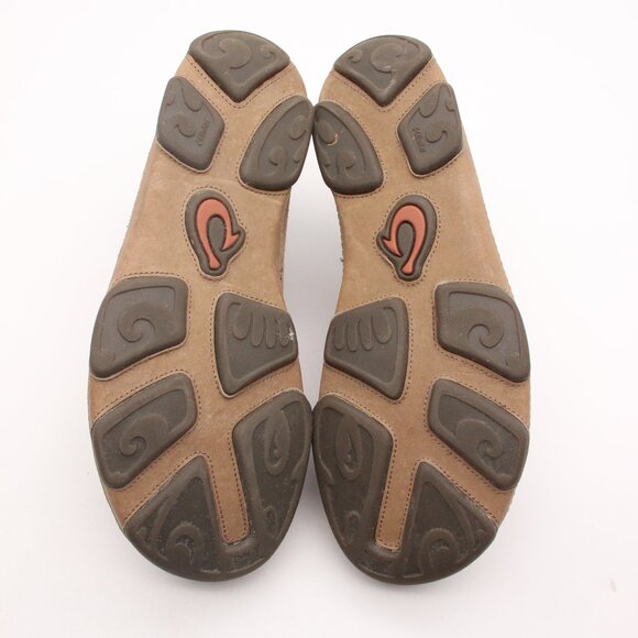 Olukai Moloa Kohana Loafers Men's 8 M Brown Leather Slip On Comfort Shoes - Picture 7 of 9